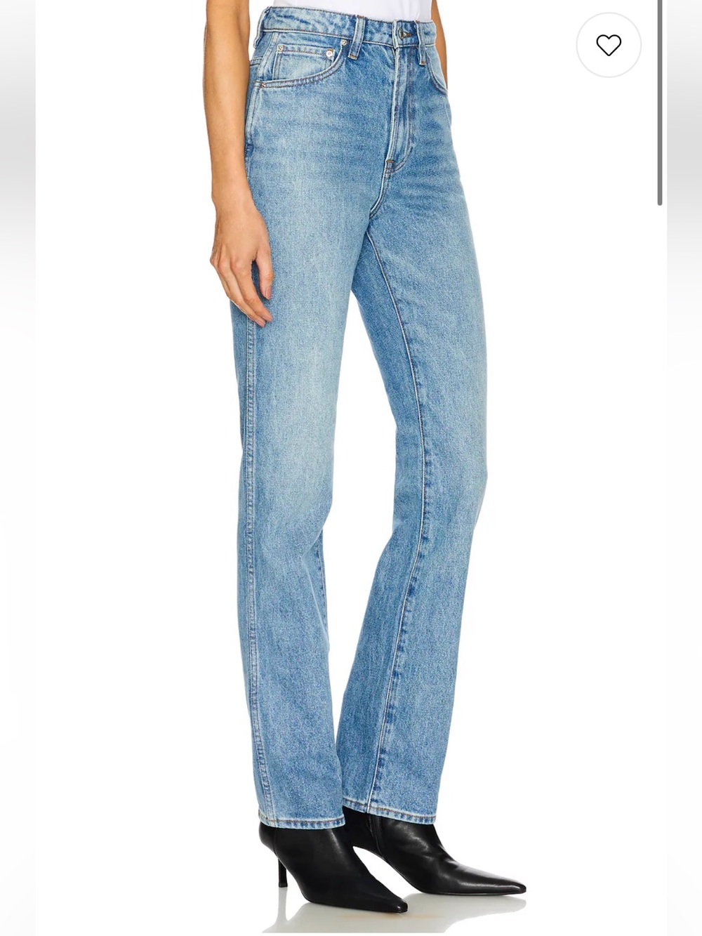 GRLFRND Women's Straight-Leg Sara Jeans in Light Blue Wash